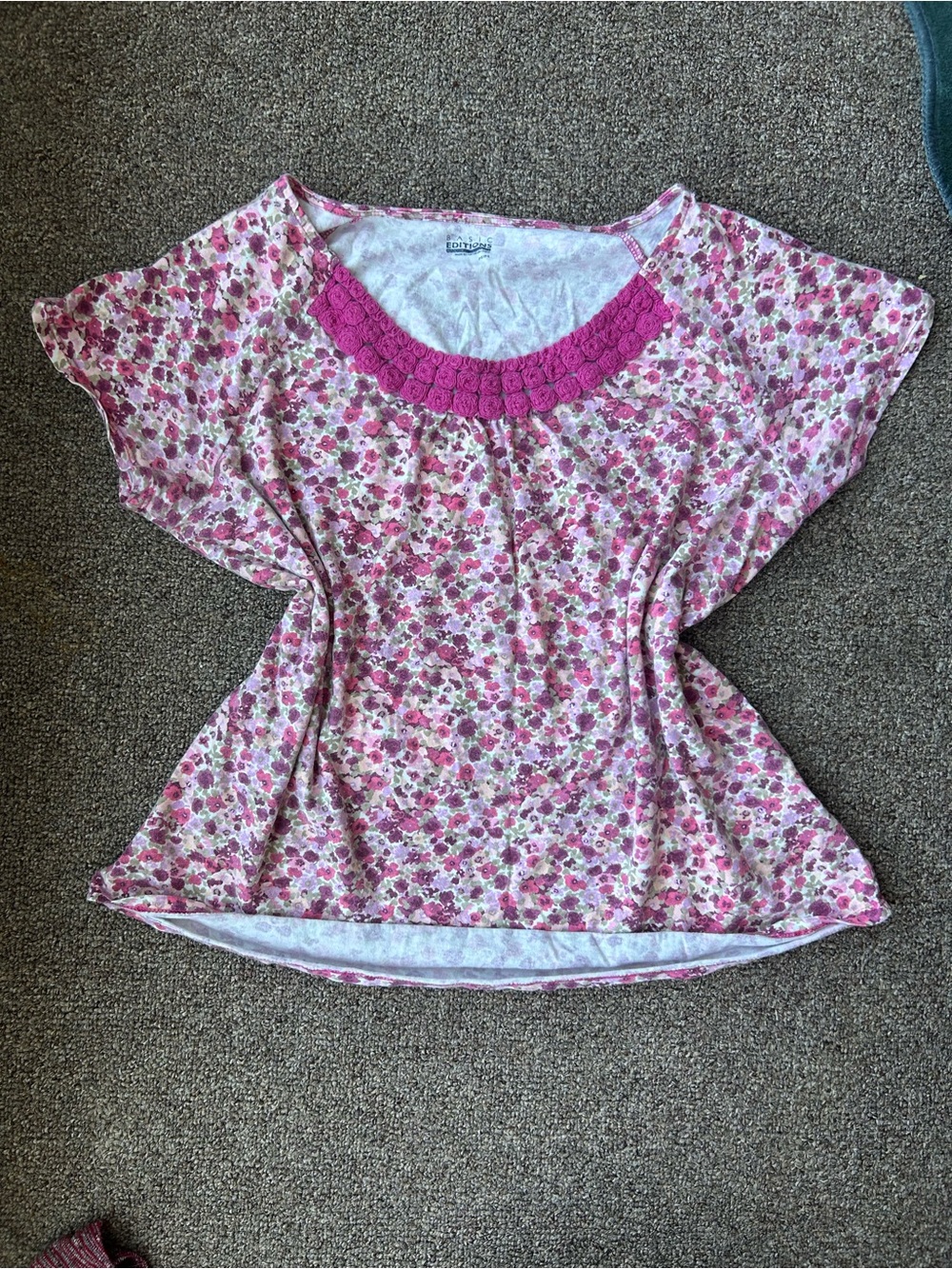 Basic Editions 100% cotton kidcore blouse